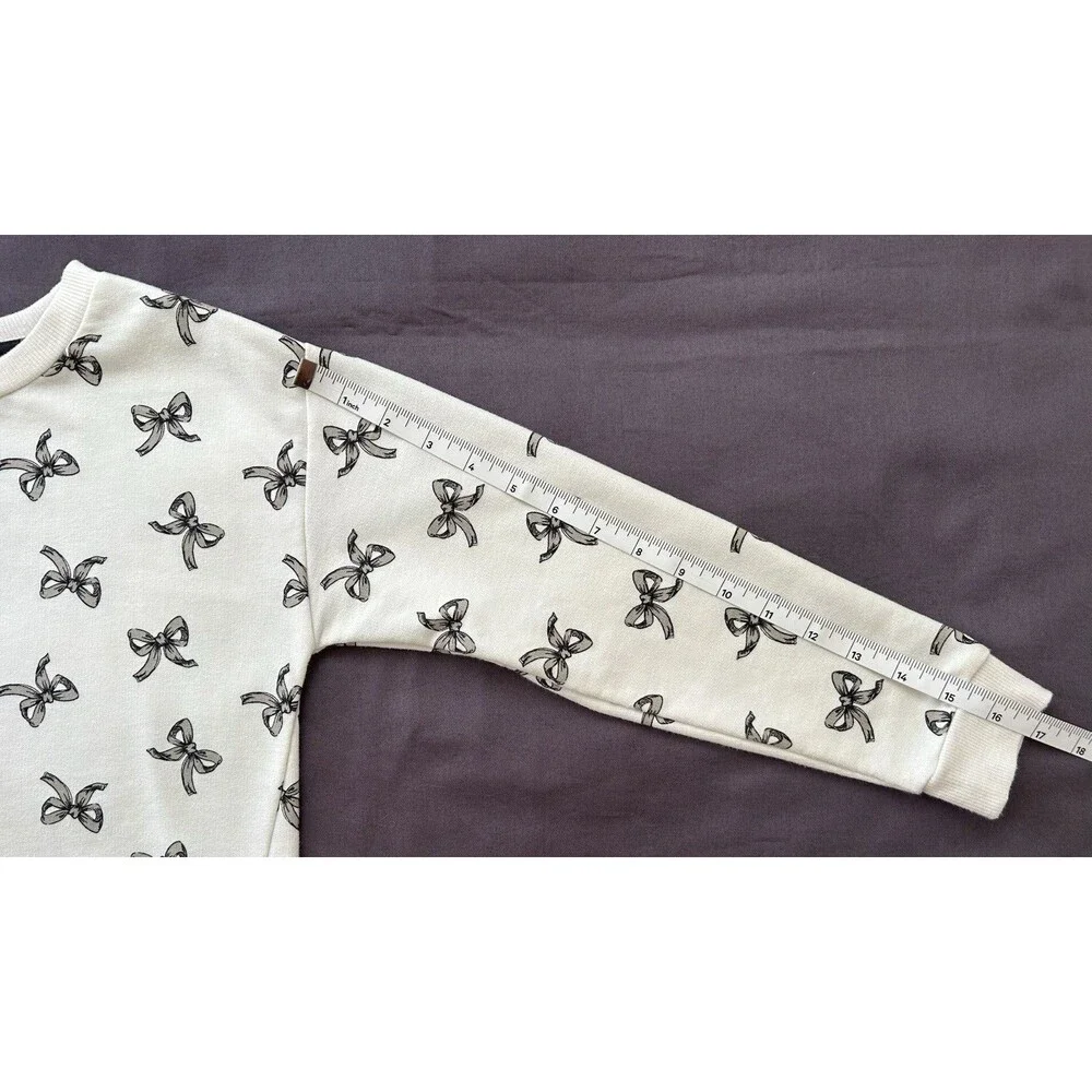 Rachel Zoe Girls Bow Sweatshirt Skort Set Size M 7 8 NWOT Outfit Cream